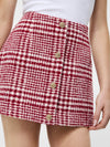 French Connection Brushed Houndstooth Mini Skirt