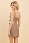 Noah Square Neck Cutout Mini Dress