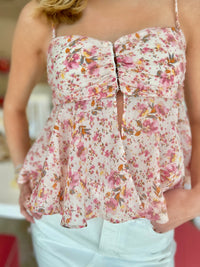 Meg Floral Babydoll Top