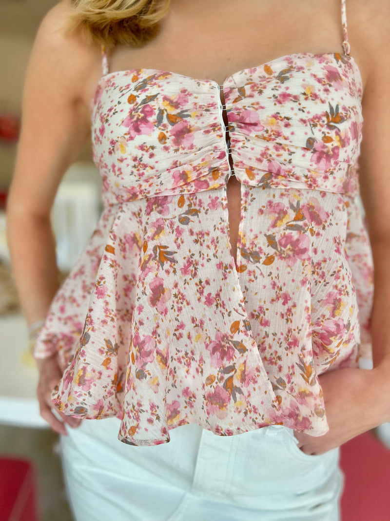 Meg Floral Babydoll Top
