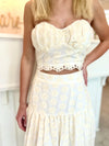 Emerie Eyelet Midi Skirt Set