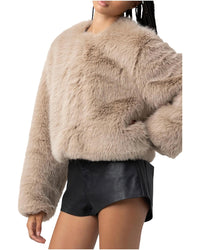 BLANK NYC Prime Asset Faux Fur Jacket