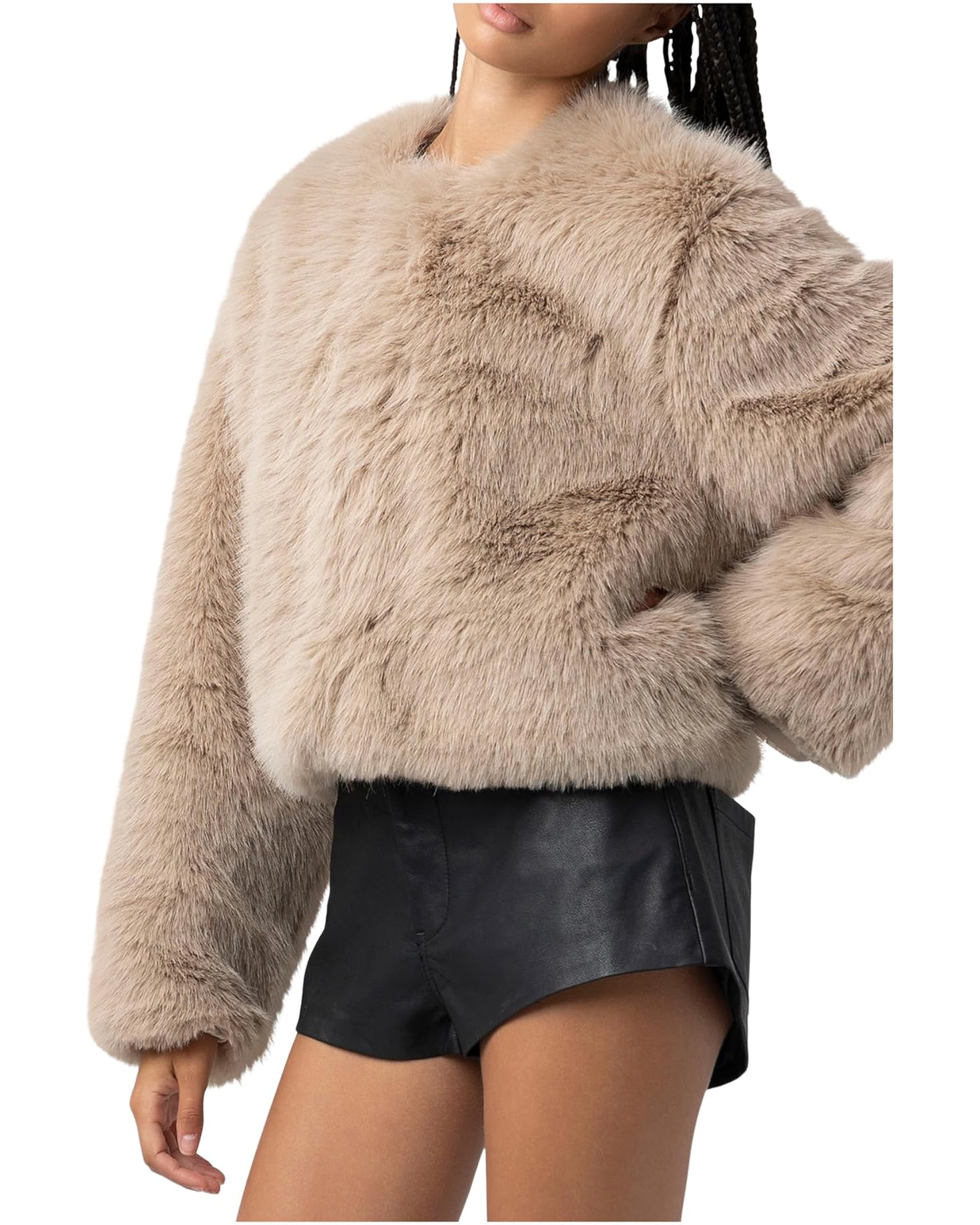 BLANK NYC Prime Asset Faux Fur Jacket