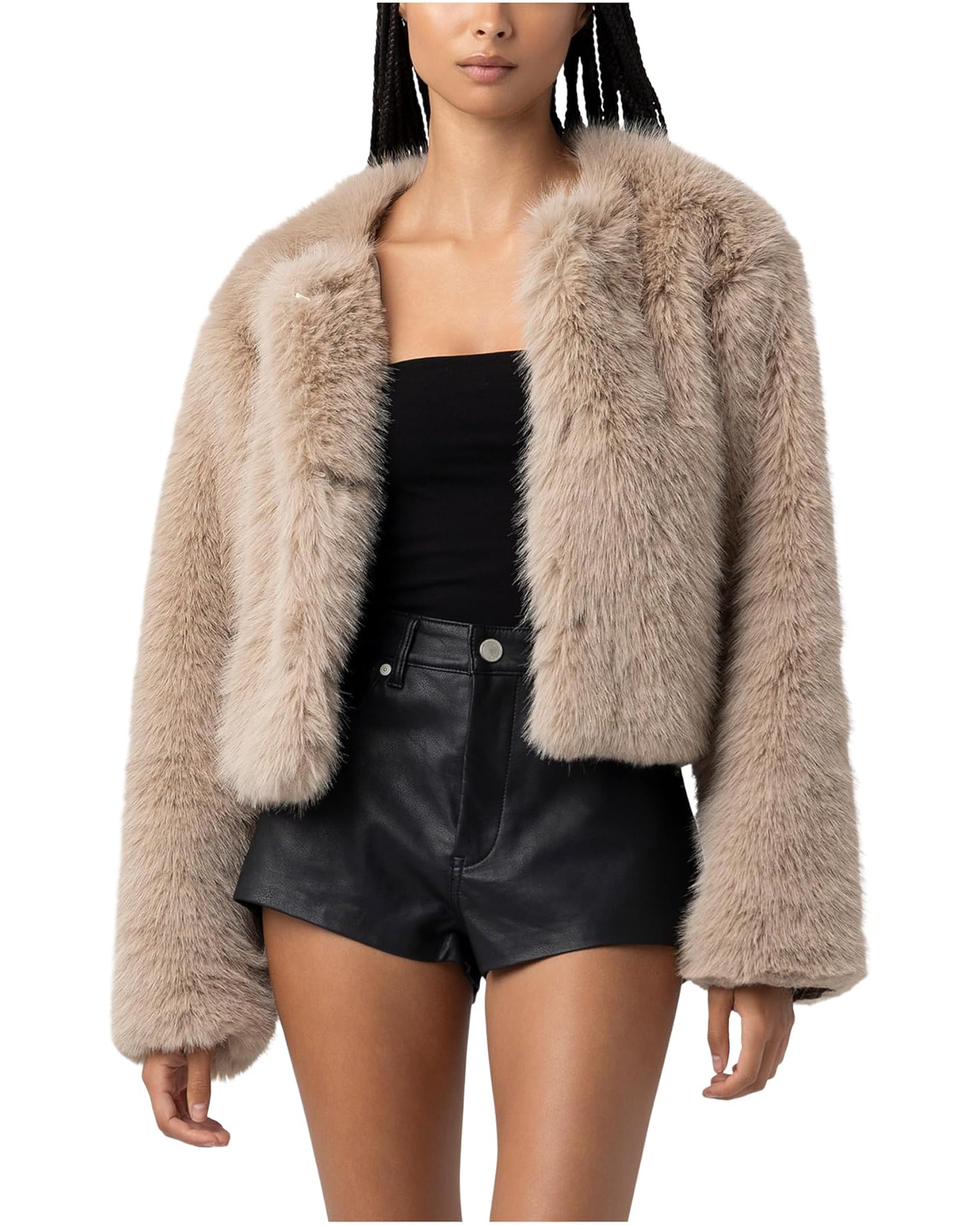BLANK NYC Prime Asset Faux Fur Jacket