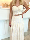 Emerie Eyelet Midi Skirt Set