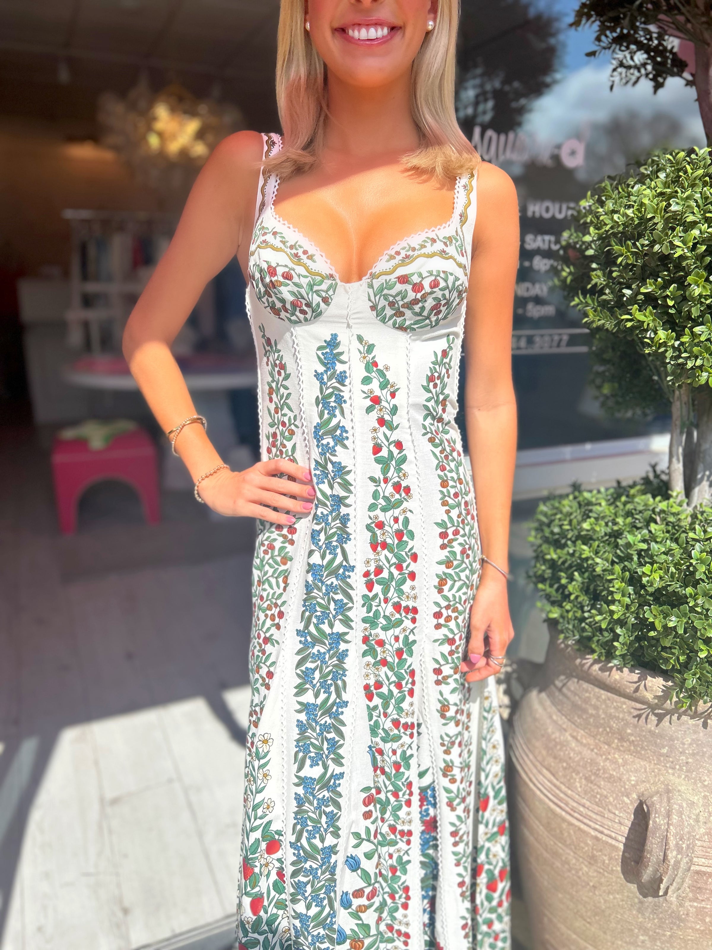 FARM RIO Fruit Beauty Off-White Maxi