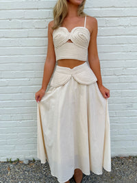 Banks Braided Crop Top & Midi Skirt Set