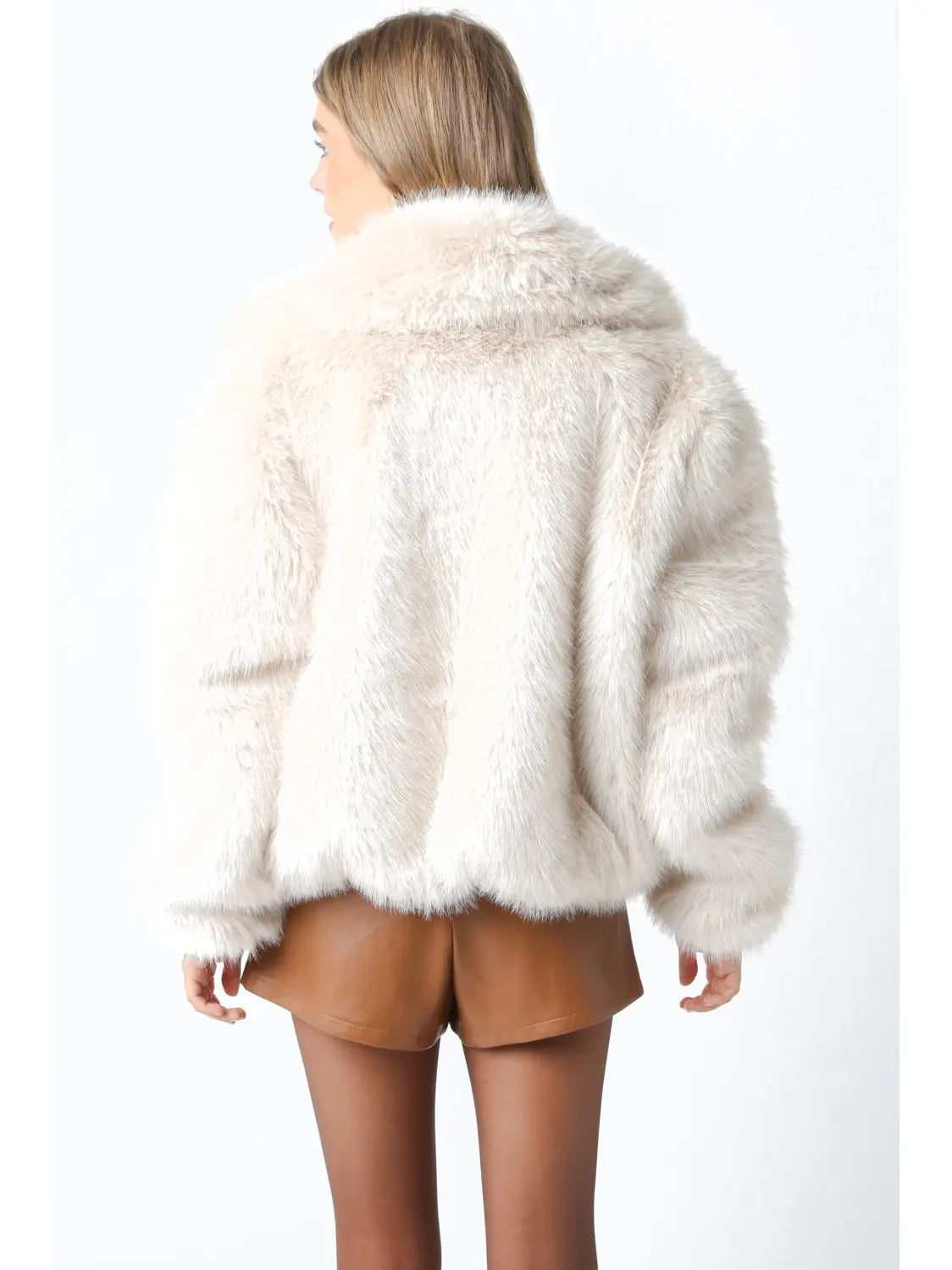 Emily Faux Fur Zip Up Jacket