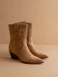 Trudy Mid-Calf Boot in Latte