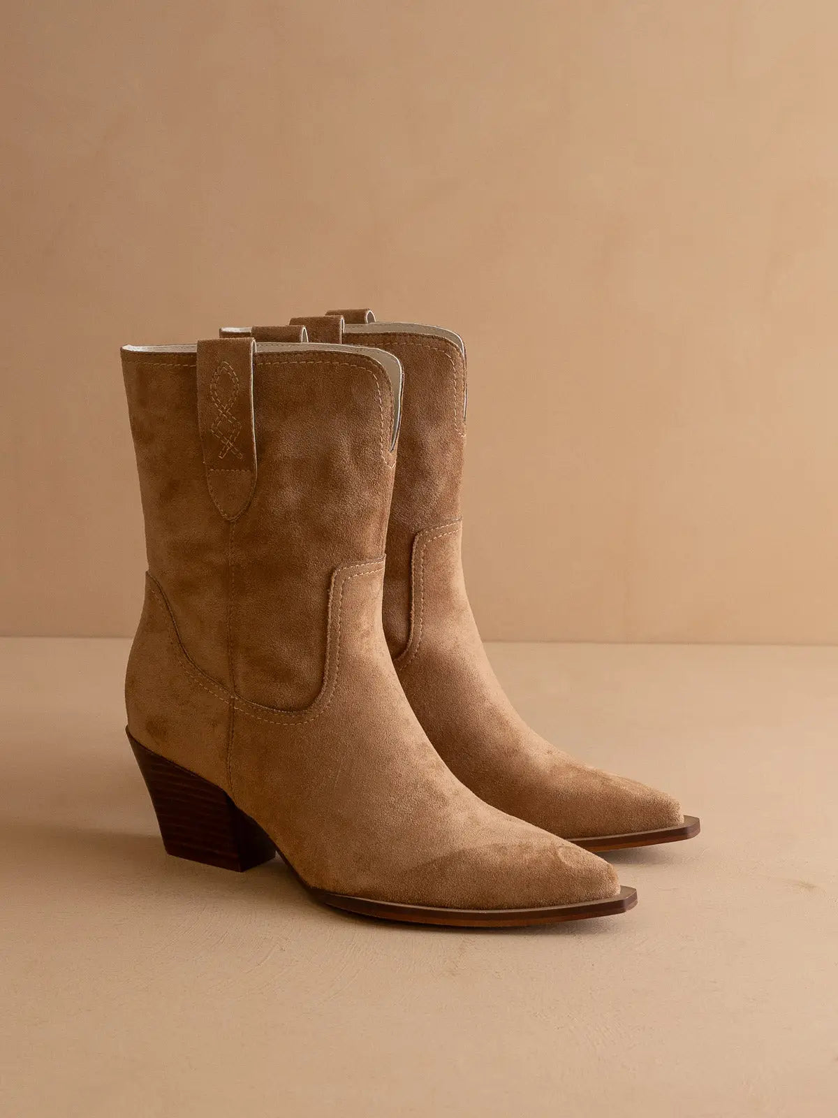 Trudy Mid-Calf Boot in Latte