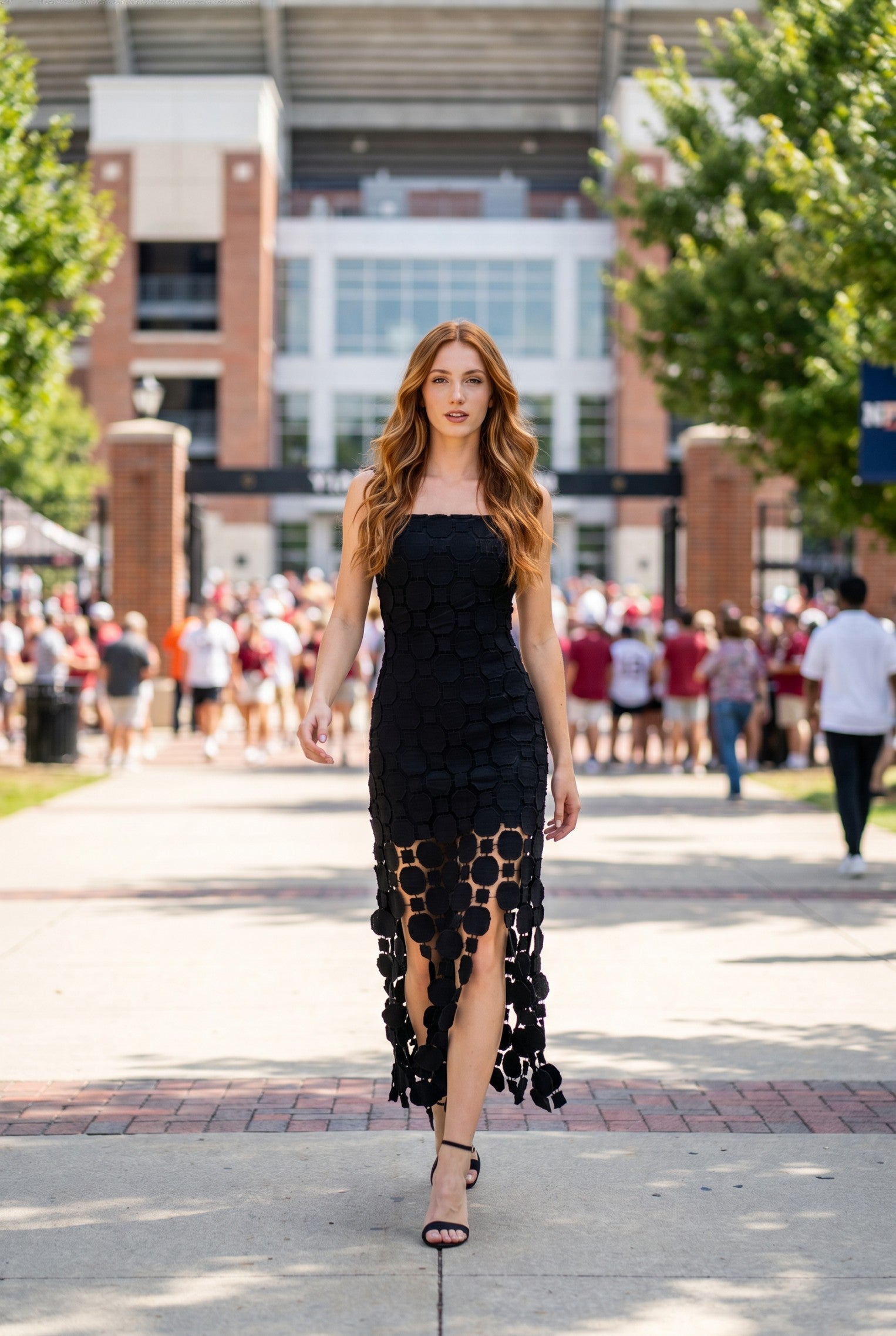 Gigi Fringe Hem Bodycon Midi Dress