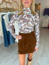 Free People Lyric Long Sleeve in Ivory Combo