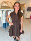 Dottie Pleated Mini Dress