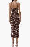 AFRM Hazel Dress in Chocolate Halo Dot