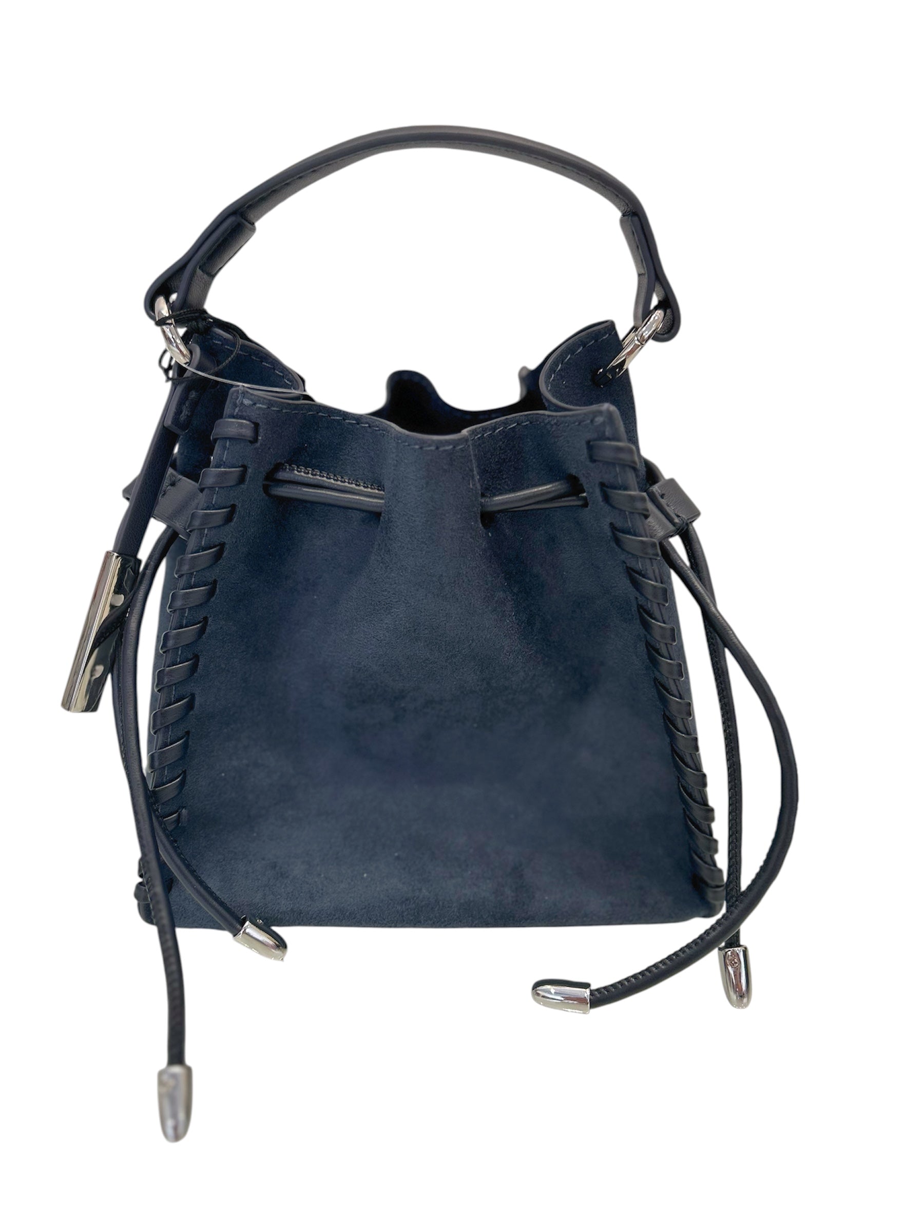REMI/REID Fallon Mini Faux Suede Purse in Slate