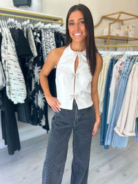 Steve Madden Juvia Top in Cream