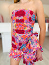 Leila Strapless Floral Romper
