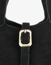 REMI/REID Joya Bucket mini faux suede in Black