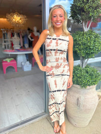 YFB Tamara Maxi Dress in Fawn Cuba Wash