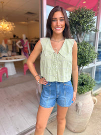 Free People Waiting For Me Top in Winter Pear Combo