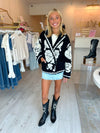Farm Rio Floral Arabesque Fleece Coat