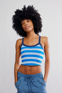 FP Movement All Clear Striped Cami in Light Cobalt Combo