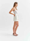 Daze Malibu Mini Skirt in Swan Vintage