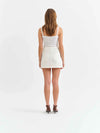Daze Malibu Mini Skirt in Swan Vintage