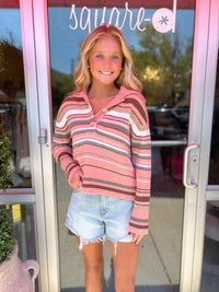 Free People Trading Up Stripe Polo