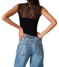 Steve Madden Kourt Sweater Top in Black