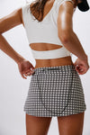 FP Movement Printed Hot Shot Mini Skort in Gunmetal Combo