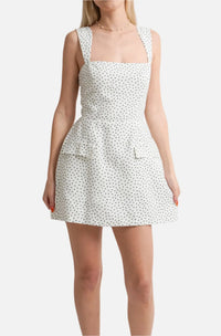 RENTAL Amanda Uprichard Bethany Skort Romper in Polka Dot