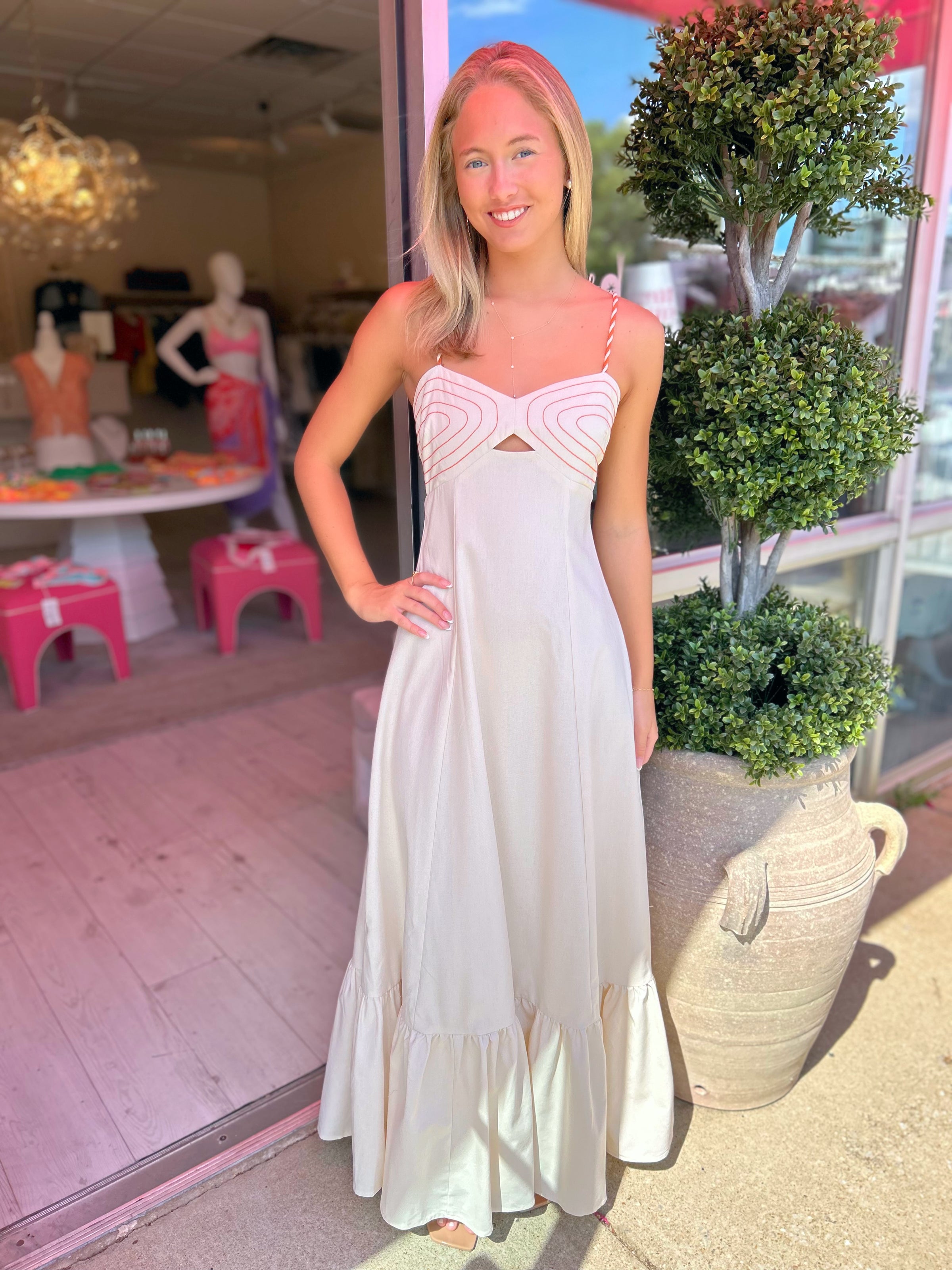 Dalia Braided Shoulder Strap Maxi