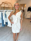 Emerson Knotted Flower Bow Mini Dress
