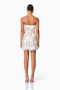 RENTAL Elliatt Arabella Strapless Mini Dress In White