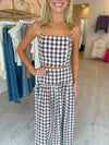 Emma Gingham Crop Top & Midi Skirt Set