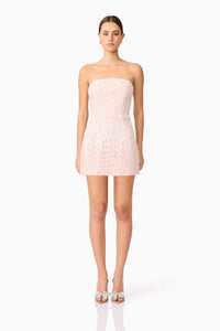 RENTAL Elliatt Kiki Strapless Mini Dress in Pink
