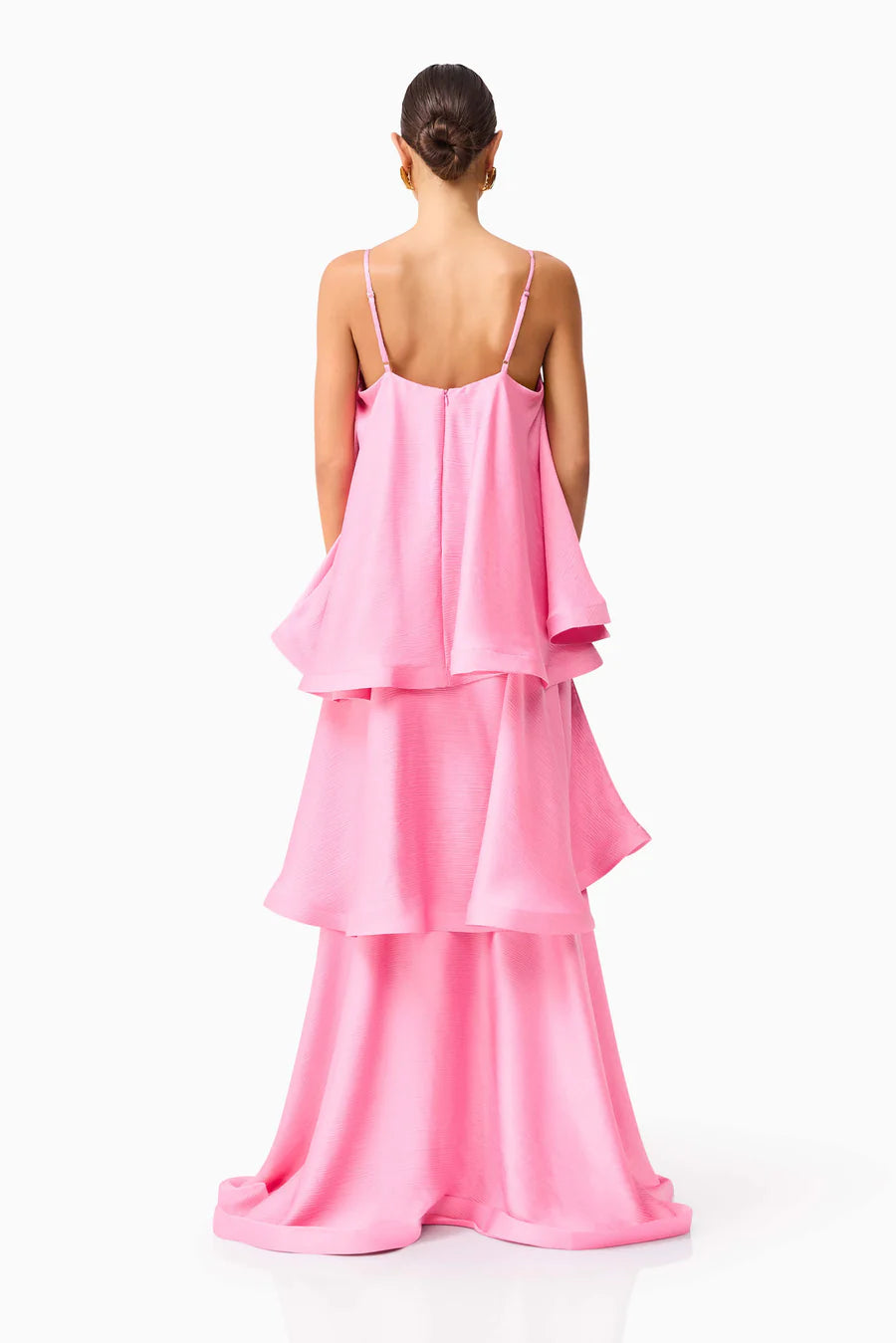 RENTAL Elliatt Tilly Tiered Maxi Dress in Pink