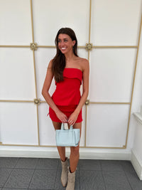 Laura Peplum Top & Skirt Set