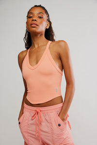 FP Movement All Clear V Neck Cami in Fruit Punch