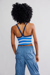 FP Movement All Clear Striped Cami in Light Cobalt Combo