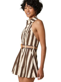 Tessa Halter Belted Romper