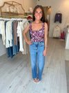 Free People Grace Corset in Cabernet Combo