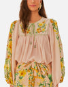 Farm Rio Botanical Beauty Long Sleeve Blouse
