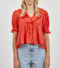 A. Ren Robine Ruffle Top
