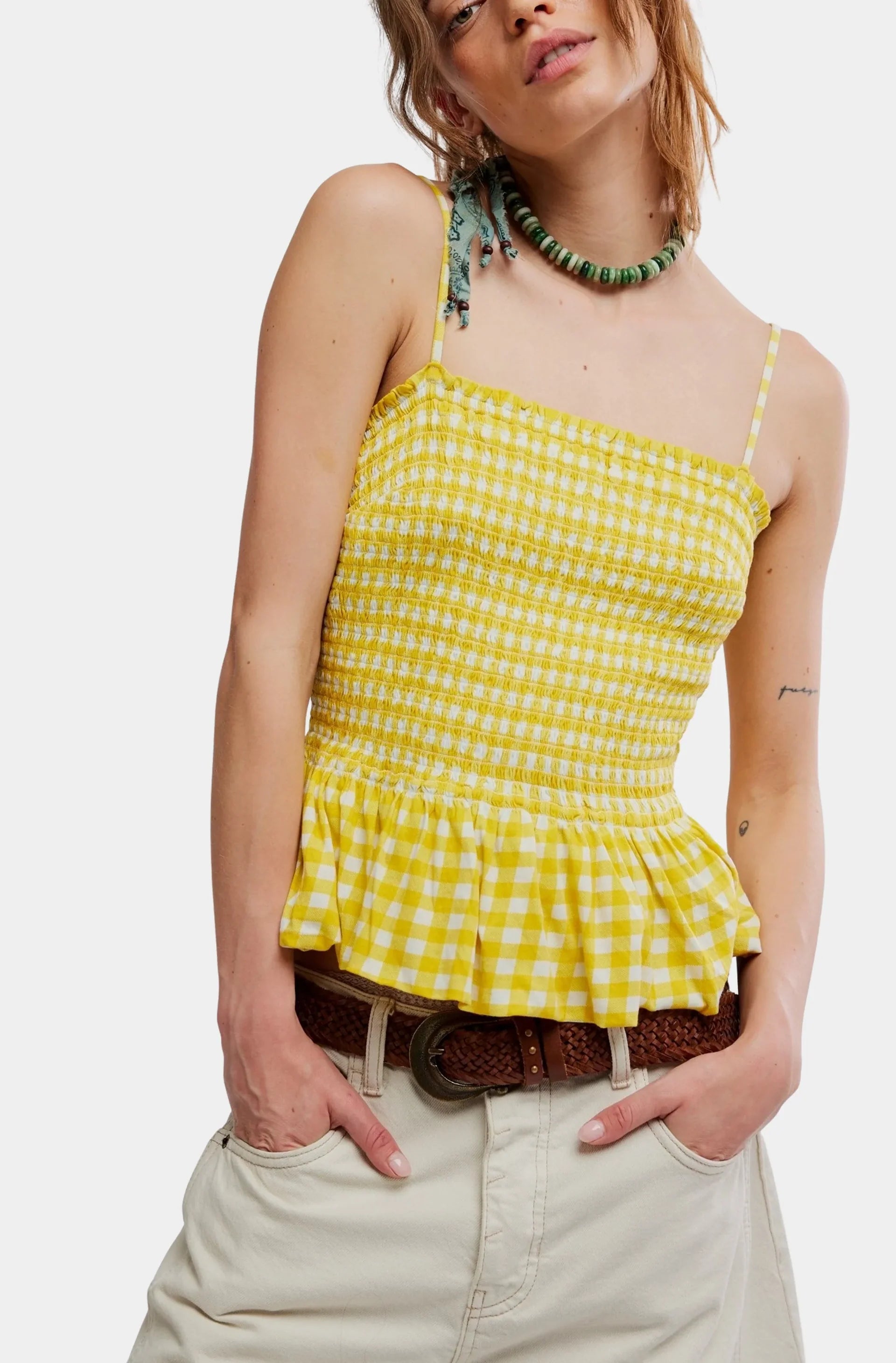 Free People Sundance Tank in Dandelion