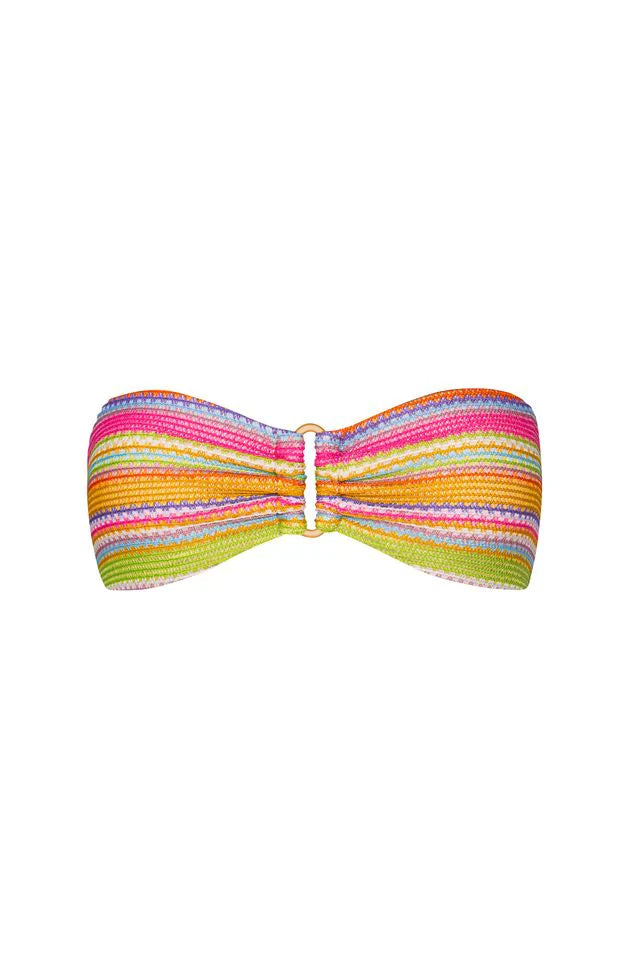 PQ Swim Rainbow Detail Bandeau Top