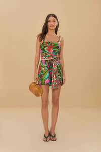 Farm Rio Jardin De Reve Multicolor Romper