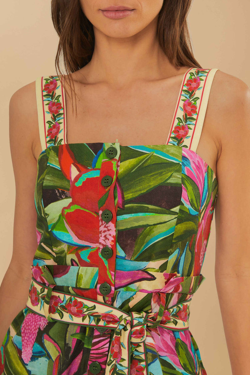Farm Rio Jardin De Reve Multicolor Romper