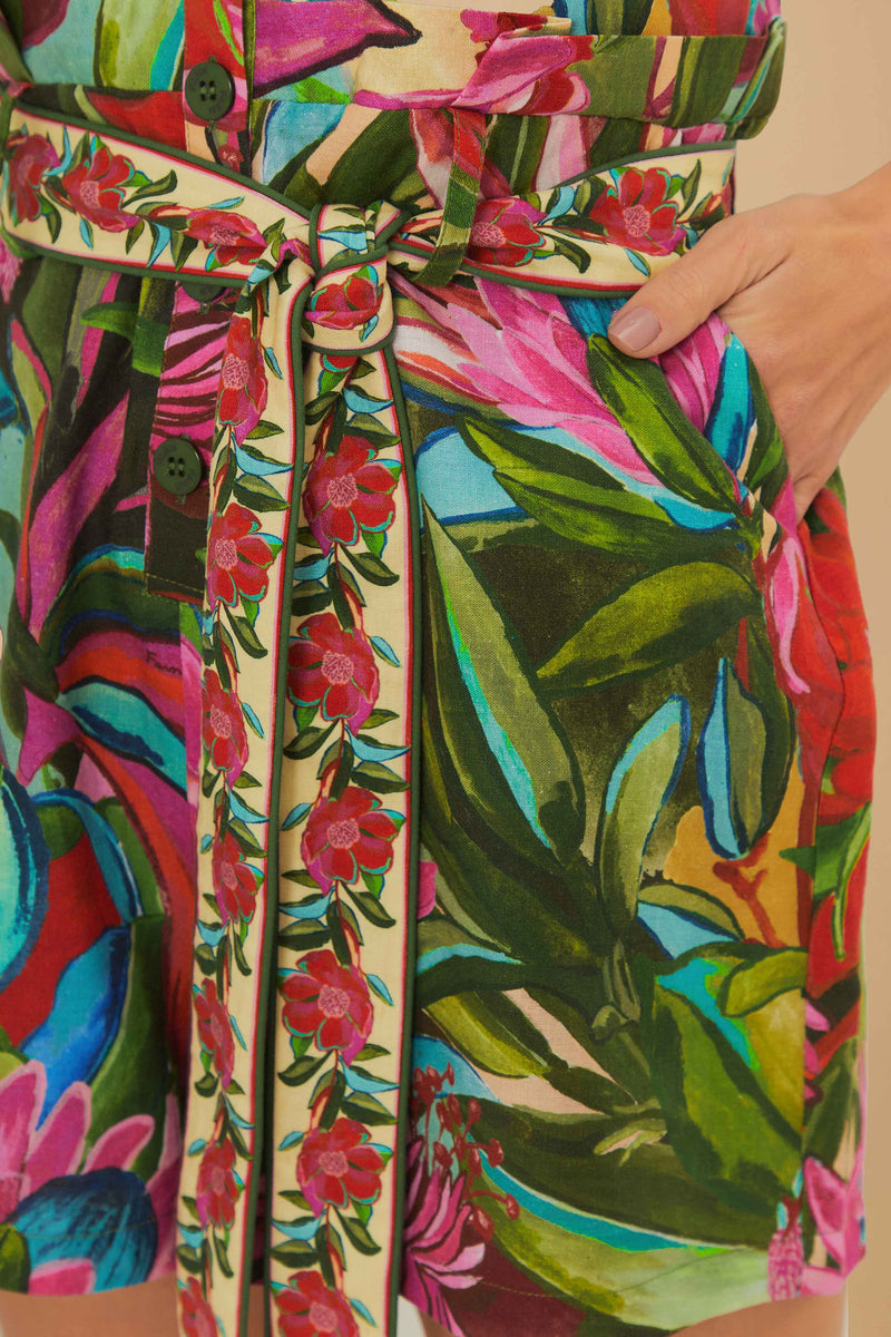 Farm Rio Jardin De Reve Multicolor Romper